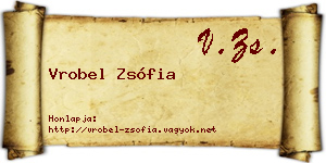 Vrobel Zsófia névjegykártya