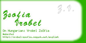 zsofia vrobel business card